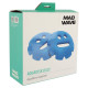 Аквадиски для аквааеробіки та аквафітнесу Aquadisk MadWave Aquadisk jelly 2шт синій
