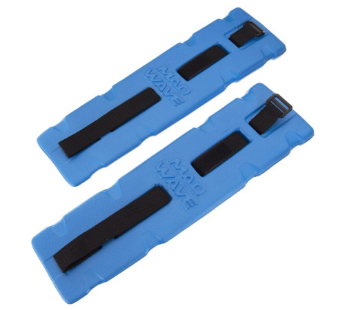 Акваманжеты мягкие отягощения для аквафитнеса и аквааэробики MadWave AQUA FITNESS CUFFS 2шт синий