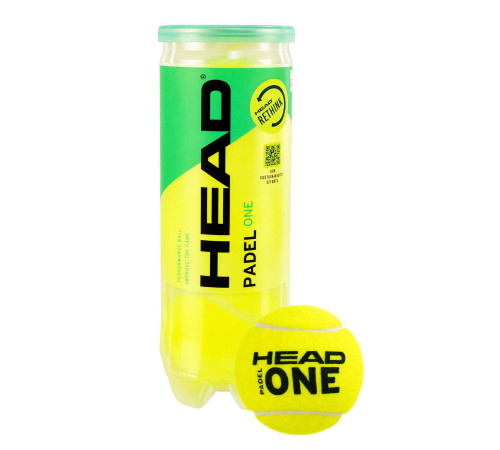 М'яч для падел-тенісу HEAD Padel One 3шт салатовий