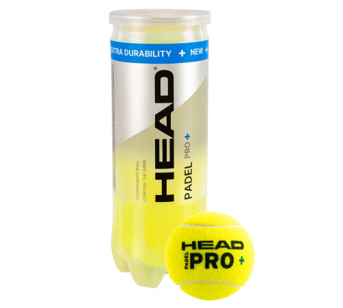 М'яч для падел-тенісу HEAD Padel Pro+ 3шт салатовий