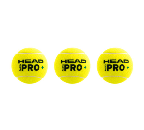 М'яч для падел-тенісу HEAD Padel Pro+ 3шт салатовий
