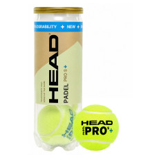 М'яч для падел-тенісу HEAD Padel Pro S+ 3шт салатовий