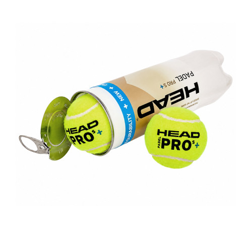 М'яч для падел-тенісу HEAD Padel Pro S+ 3шт салатовий