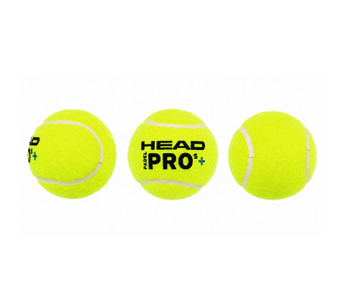 М'яч для падел-тенісу HEAD Padel Pro S+ 3шт салатовий