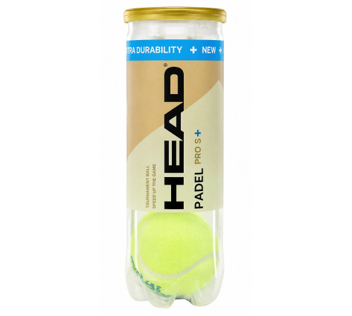 М'яч для падел-тенісу HEAD Padel Pro S+ 3шт салатовий