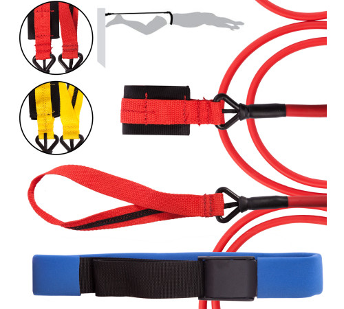 Поясной тренажер для плавания SP-Planeta SWIMMING SAFETY CORD WITH BELT