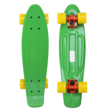 Пенні борд Penny Board круїзер пластиковий 22" FISH зелений-помаранчевий-жовтий