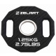 Блины диски TPU 2 Handle металлическая втулка Zelart ø51мм 1,25кг черный