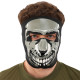 Маска лицьова вітрозахисна SP-Sport Chrome Skull чорний