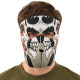 Маска лицьова вітрозахисна креативна термонавушники SP-Sport Tribal Skull чорний