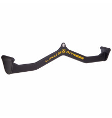 Рукоятка для тяги с широким хватом Wide Grip нескользящее покрытие LINUO FITNESS 80см черный