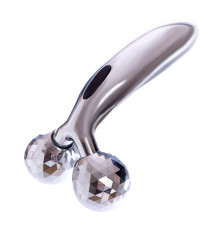 Масажер роликовий для обличчя та тіла 3D ліфтинг ручний 2 кулькиSP-Planeta 3D Massager сірий
