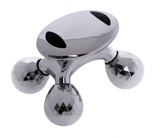 Массажер роликовый для лица и тела 4D лифтинг ручной 4 шарика SP-Planeta 4D Massager серый
