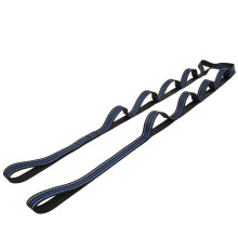 Лента стропа с петлями для растяжки Stretch Strap Jianpeile 12 петель черный-синий