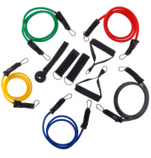 Еспандер Resistance Band багатофункціональний 5 джгутів CIMA у чохлі різнокольоровий