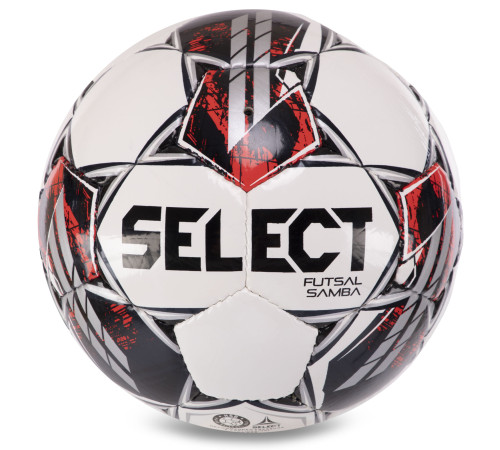 М'яч для футзалу SELECT FUTSAL SAMBA FIFA BASIC №4 білий-сірий