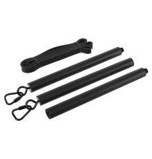 Палиця-тренажер PORTABLE RESISTANCE WEIGHT BAND BAR EZOUS чорний-фіолетовий