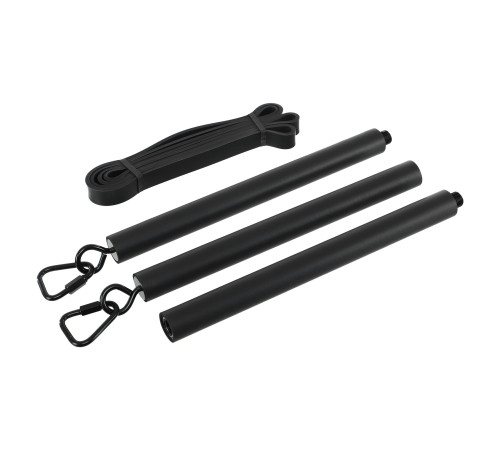 Палиця-тренажер PORTABLE RESISTANCE WEIGHT BAND BAR EZOUS чорний-фіолетовий