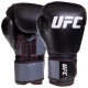 Рукавиці боксерські на липучці PU UFC Boxing 10 унцій чорний