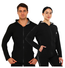 Кофта для схуднення з ефектом сауни HEATOUTFIT M-4XL чорний