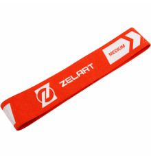 Гумка тканинна для вправ стрічка опору LOOP BANDS для вправ Zelart M кольори в асортименті