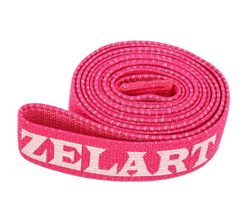 Гумка тканинна для вправ стрічка опору LOOP BANDS для вправ Zelart S рожевий