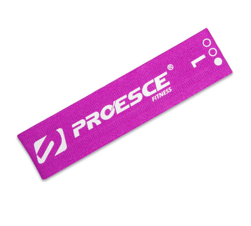 Резинка тканевая для упражнений лента сопротивления LOOP BANDS PROESCE фиолетовый