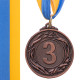 Медаль спортивна зі стрічкою SP-Sport GLORY ø4,5см золото, срібло, бронза