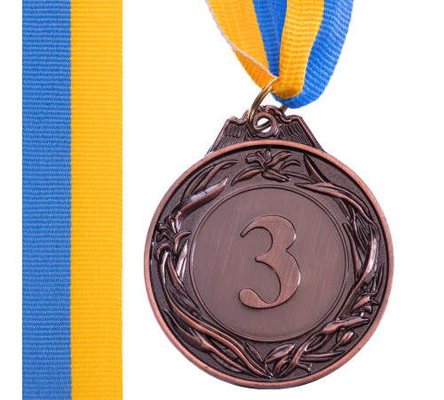 Медаль спортивна зі стрічкою SP-Sport GLORY ø5см золото, срібло, бронза