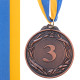 Медаль спортивна зі стрічкою SP-Sport GLORY ø6,5см золото, срібло, бронза