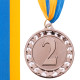 Медаль спортивна зі стрічкою SP-Sport STROKE ø6,5см золото, срібло, бронза