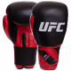 Рукавиці боксерські на липучці PU UFC PRO Compact L червоний-чорний