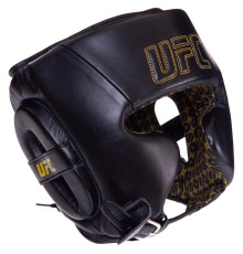 Шолом боксерський у мексиканському стилі шкіряний UFC PRO Prem Lace Up 2XL чорний