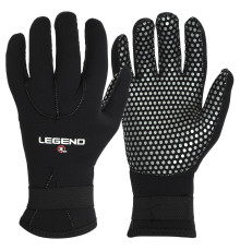 Рукавиці для дайвінгу LEGEND M-XL-8-11 чорний-білий