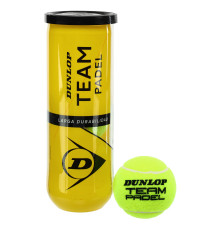 М'ячі для великого тенісу DUNLOP TEAM PADEL 3шт салатовий