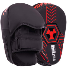 Лапа боксерська вигнута тренувальна FLEX FISTRAGE 24x18x6см 2штуки кольори в асортименті