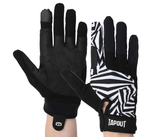 Перчатки спортивные TAPOUT XS-M черный-белый
