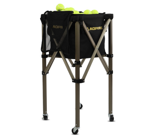 Кошик для тенісних м'ячів TENNIS BALL CART на 180 м'ячів AOPI чорний