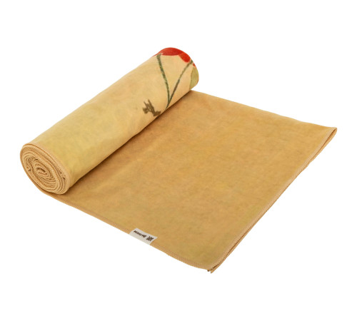 Килимок рушник для йоги нековзний BLOOM YOGA TOWEL BEGONIA коричневий