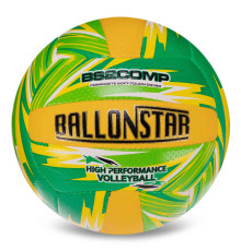 М'яч волейбольний BALLONSTAR №5 PU зелений-помаранчевий