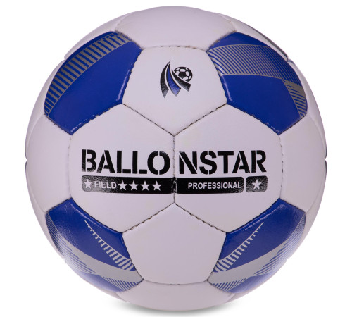 М'яч футбольний HYBRID BALLONSTAR №5 PU білий-синій