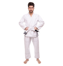 Кімоно для бразильського джиу-джитсу BJJ біле куртка штани та пояс CORE 140-180см білий