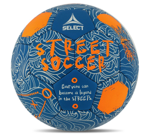 М'яч для вуличного футболу SELECT STREET SOCCER V24 №4,5 синій-помаранчевий