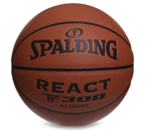 Мяч баскетбольный SPALDING REACT TF300 размер 7 оранжевый