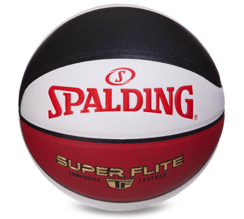 Мяч баскетбольный SPALDING SUPER FLITE размер 7 белый-красный