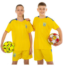 Форма футбольна дитяча із символікою збірної УКРАЇНА 2025 SP-Sport 20-30 жовтий