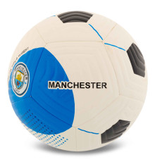 М'яч футбольний HYBRID BALLONSTAR MANCHESTER CITY №5 PU білий-блакитний