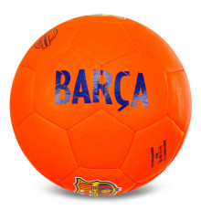 М'яч футбольний HYBRID BALLONSTAR BARCELONA №5 PU червоний-синій