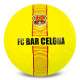 М'яч футбольний HYBRID BALLONSTAR BARCELONA №5 PU жовтий