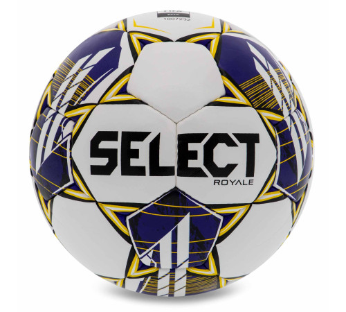 М'яч футбольний SELECT ROYALE FIFA BASIC V23 №5 білий-фіолетовий